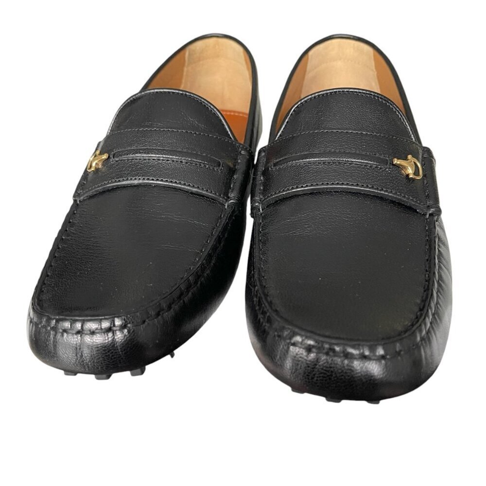 Gucci Mens Black Leather Quentin Moccasin, 752621, Gucci Size UK 6 - Picture 10 of 13